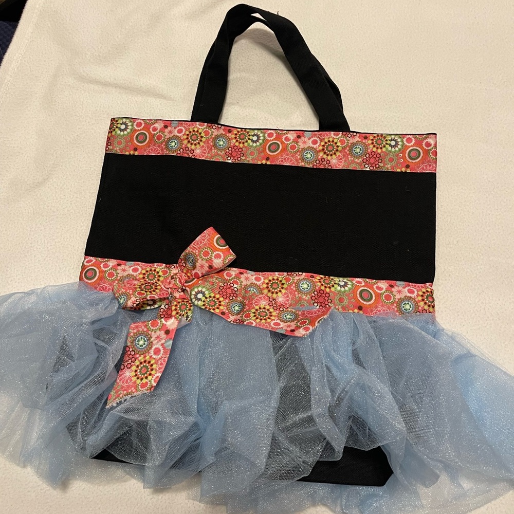Ballerina Canvas Shoulder Tote Handmade
